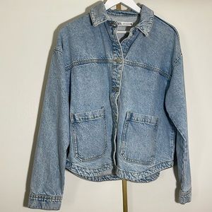 ZARA NWOT Brand new never worn ZARA Jean jacket oversized fit in light denim
